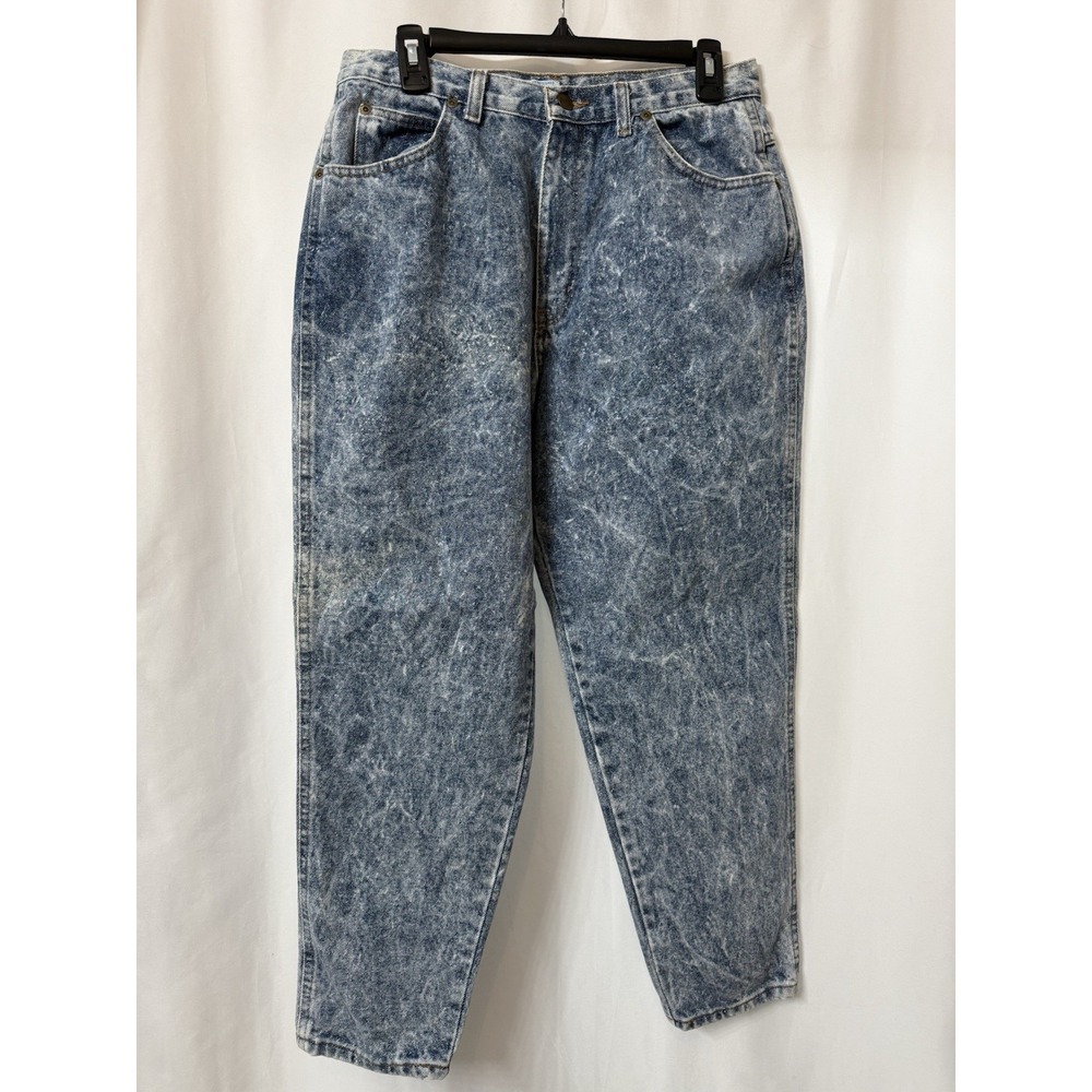 Chic Vintage‎ Acid Wash High-Waisted Jeans 32" Waist Size 16 Petite.  K50